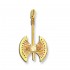 Minoan Double Axe - 14K Solid Gold Pendant B/Medium