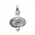 Sterling Silver Byzantine Ornate Pendant with Lapis ~ Savati 310