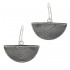 Sterling Silver Byzantine Half Spiral Drop Earrings ~ Savati 314