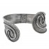 Sterling Silver Large Cuff Bracelet with Spiral Motifs ~ Savati 335