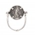 Athena & Nike Pyrrhus Stater - Sterling Silver Swivel Flip Coin Ring ~ Savati 360