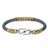 Gerochristo 6548N ~ Solid Gold & Silver Medieval Byzantine Ornate Chain Bracelet