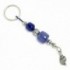 Keyring-Key Chain ~ High Quality Blue Artificial Resin & Seashell