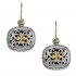 Gerochristo 1410 ~ Solid Gold and Sterling Silver Medieval - Byzantine Earrings