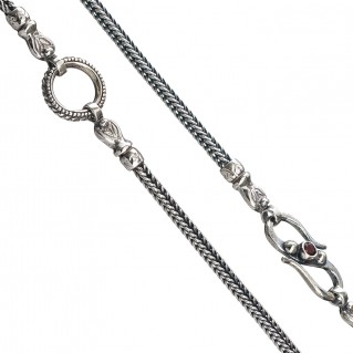 Gerochristo 3319 ~ The Single Basic Cable Charms - Byzantine Medieval Chain-Necklace