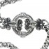 Gerochristo 3369 ~ Sterling Silver Medieval Byzantine Floral Necklace
