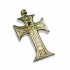 Gerochristo 5072 ~ Solid 18K Gold & Silver Byzantine IC XC NI KA Cross Pendant