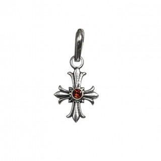 Gerochristo 5118N ~ Sterling Silver Medieval Fleur de Lis Cross Pendant