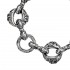 Gerochristo 6162N ~ Sterling Silver Medieval Link Charm Bracelet