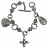 Gerochristo 6164N ~ Sterling Silver Medieval-Byzantine Charm Bracelet