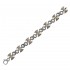 Gerochristo 6215N ~ Solid Gold and Silver Men's Link Bracelet - Double Axe