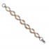 Gerochristo 6255~ Solid 18K Gold & Sterling Silver Medieval Link Bracelet
