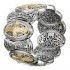 Gerochristo 6403 ~ Solid Gold & Silver Medieval-Byzantine Large Bracelet