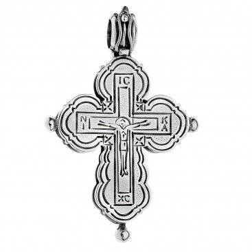 Savati Sterling Silver Byzantine Reliquary Cross Pendant