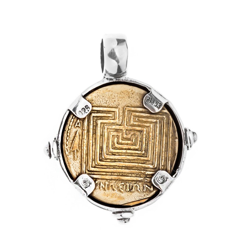 Labyrinth Greek mythology Pendant Necklace 