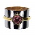 Polemis 106 - Sterling and Gold Plated Silver Ring with Tourmaline