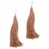 The Fringes ~ Sterling Silver & Rayon Earrings - The Cinnamon Delight