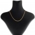 14K Solid Yellow Gold Round Wheat Chain 1.6 mm - Solid