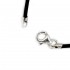 Rubber Choker Necklace with sterling silver clasp