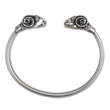 Ram's Head ~ Sterling Silver Cuff Bracelet