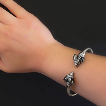 Ram's Head ~ Sterling Silver Cuff Bracelet