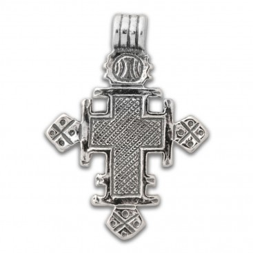 Orthodox Coptic ~ Sterling Silver Cross Pendant - A