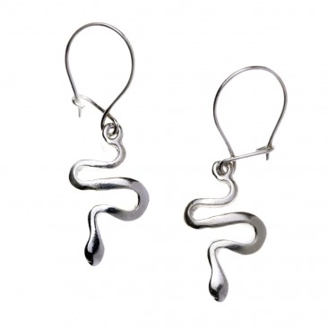 Snake-Serpent ~ Sterling Silver Pierced Earrings