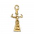 Goddess with Snakes ~ Silver /24K Gold Plated Pendant