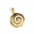 Spiral ~ Sterling Silver 24K/ Gold Plated Pendant