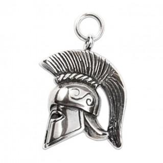 Greek Spartan-Leonidas Helmet Replica ~ Sterling Silver Pendant
