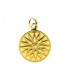 Macedonian Vergina Sun ~ Sterling Silver 24K/ Gold Plated Pendant
