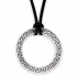 Meander-Greek Key Necklace ~ Sterling Silver Large Pendant with Choker