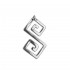 Double Meander-Greek Key ~ Sterling Silver Pendant with Choker