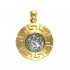 Alexander the Great ~ Silver /24K Gold Plated Coin Pendant ~ Meander Bezel