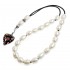 Freshwater Pearls & Millefiori Heart ~ Ladies Worry Beads Komboloi