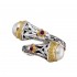 Gerochristo 2961N ~ Solid Gold & Silver Crossover Multi-Stone Ring