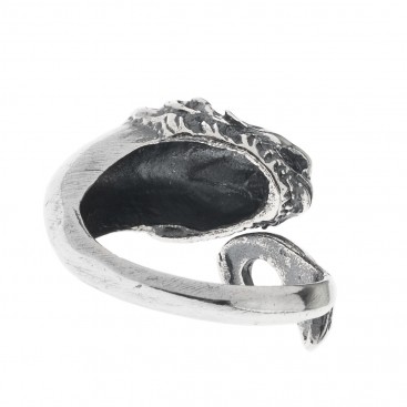 Lion's Head ~ Sterling Silver Wrap Ring - Large