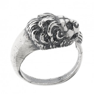 Lion's Head ~ Sterling Silver Wrap Ring - Large