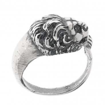 Lion's Head ~ Sterling Silver Wrap Ring - Large