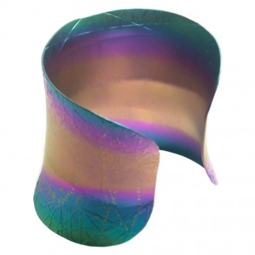 Giampouras 5051 - Anodized Colored Titanium Large Cuff Bracelet