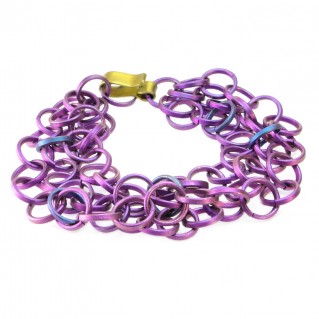 Giampouras 5001 ~ Anodized Colored Titanium Bracelet