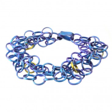 Giampouras 5001 ~ Anodized Colored Titanium Bracelet