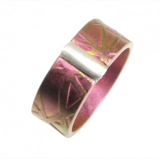 Giampouras 5068 ~ Anodized Colored Titanium Band Ring