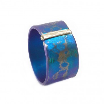 Giampouras 5067 ~ Anodized Colored Titanium Band Ring