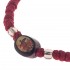 Prayer Rope Bracelet ~ Komboskini ~ Chotki - Red with Religious Icons